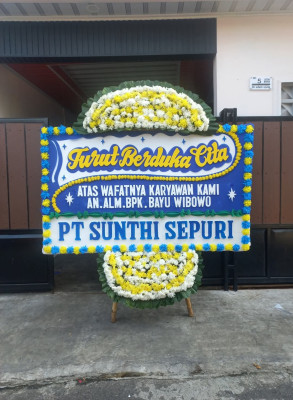 Papan Bunga Duka di Bojongkokosan